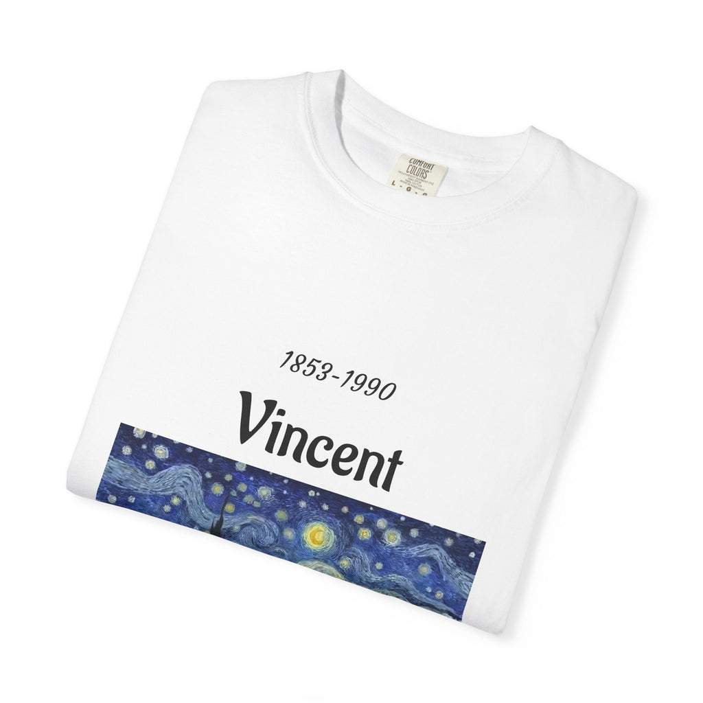 Van Gogh Art Tee — Starry Night & Sunflowers Graphic T-Shirt