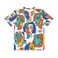 Picasso Abstract Cubist Faces All-Over Print Tee