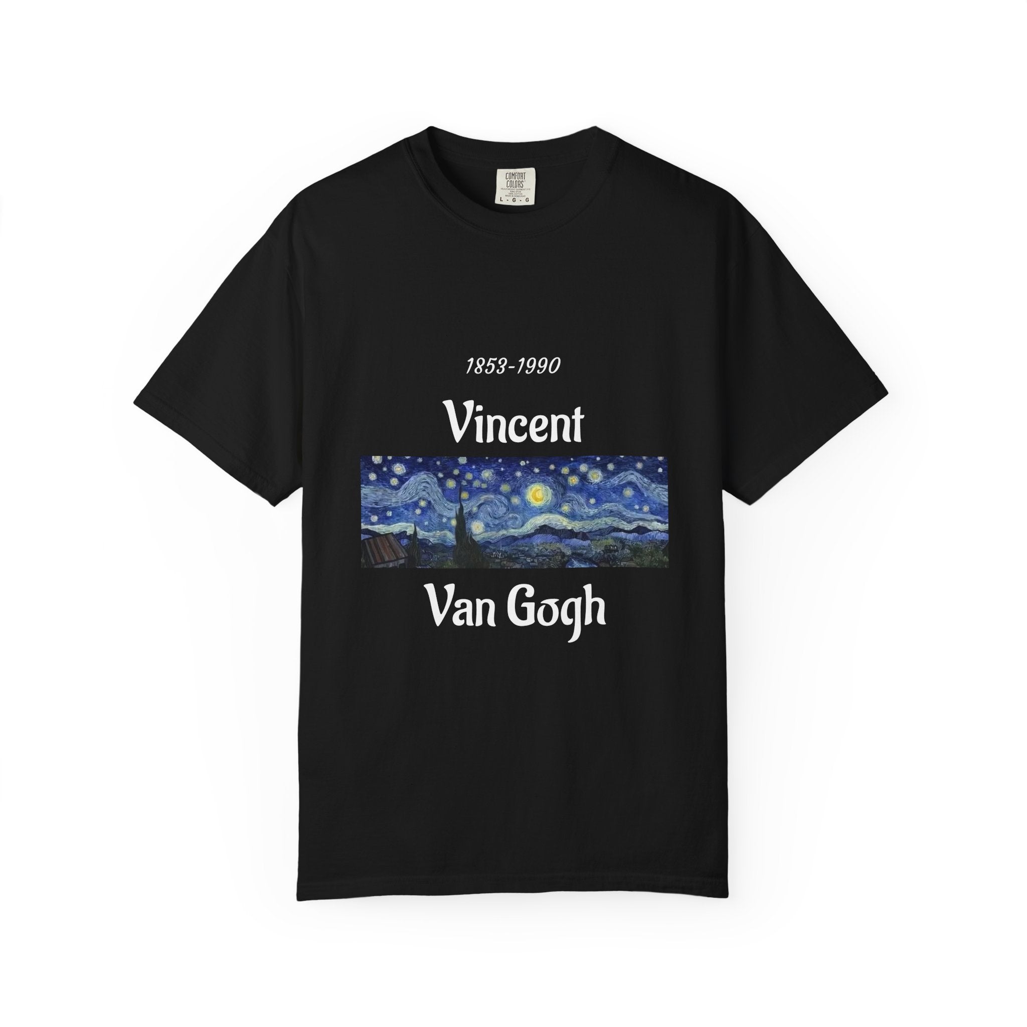 Van Gogh Art Tee — Starry Night & Sunflowers Graphic T-Shirt