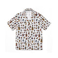 Picasso-Inspired Hawaiian Camp Shirt — Men's AOP Tropical Ukulele & Island Icons