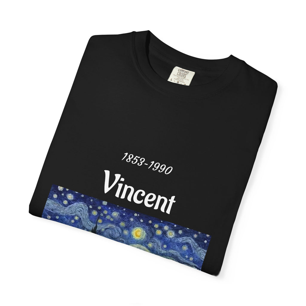 Van Gogh Art Tee — Starry Night & Sunflowers Graphic T-Shirt