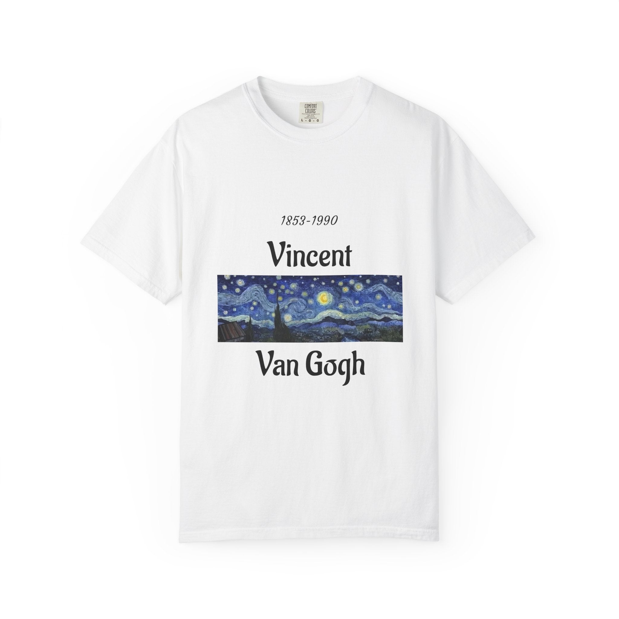 Van Gogh Art Tee — Starry Night & Sunflowers Graphic T-Shirt