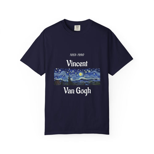 Van Gogh Art Tee — Starry Night & Sunflowers Graphic T-Shirt