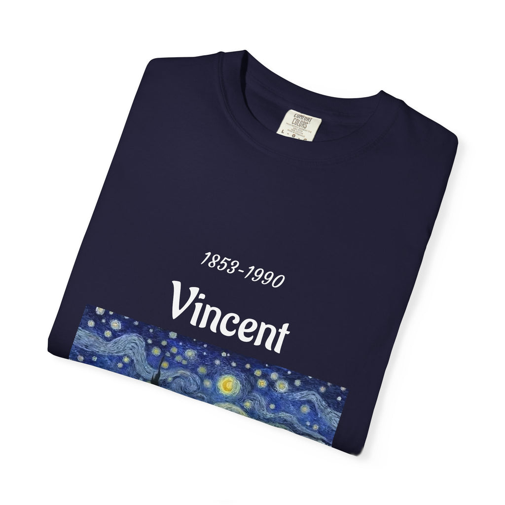 Van Gogh Art Tee — Starry Night & Sunflowers Graphic T-Shirt
