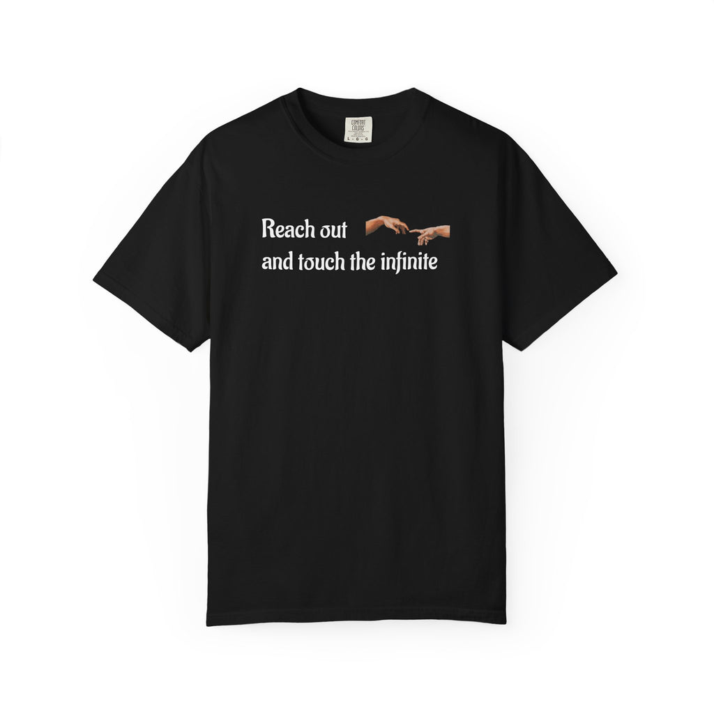Reach Out and Touch the Infinite T-Shirt — Inspirational Hands Graphic Tee